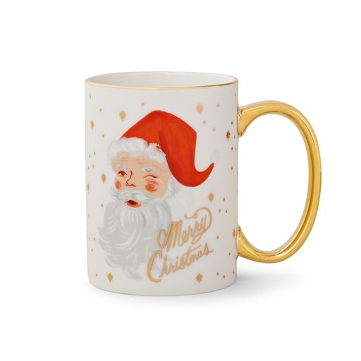 Rifle Paper Co. - Porcelain Mug - Winking Santa Claus