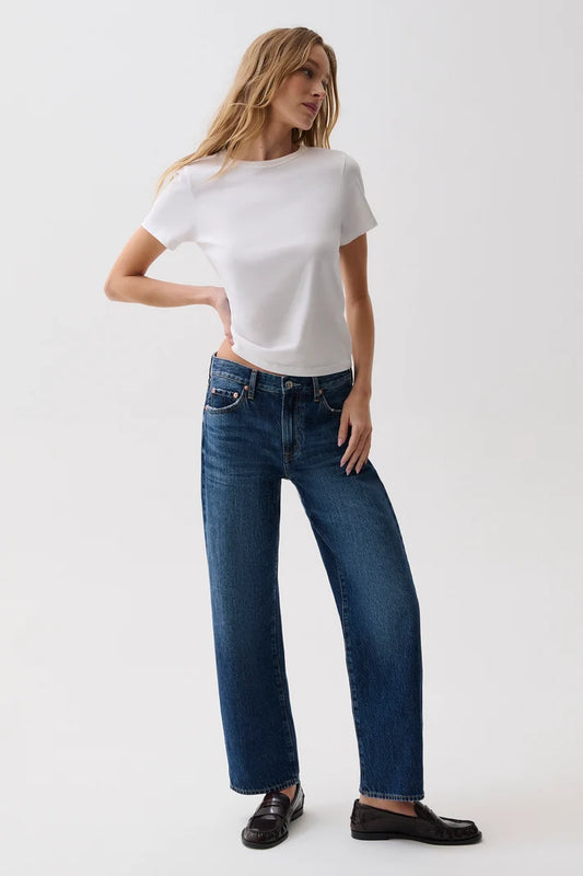 Pistola - Lexi Mid Rise Bowed Straight - Moonwave
