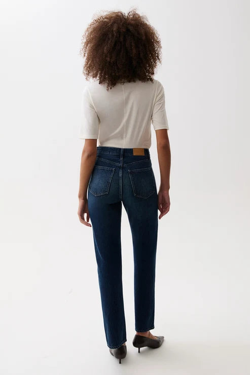 Pistola - Cassie Super High Rise Straight Jean - Polaris