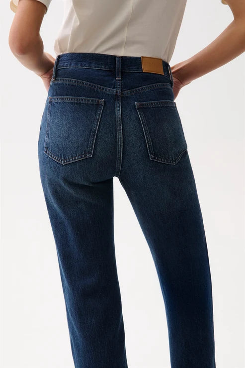 Pistola - Cassie Super High Rise Straight Jean - Polaris