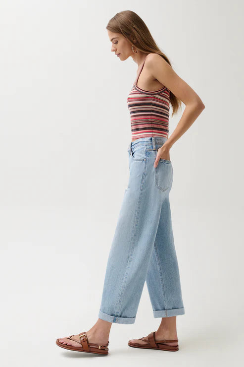 Pistola - Donny Rolled Hem Boyfriend Jeans - Old Blues