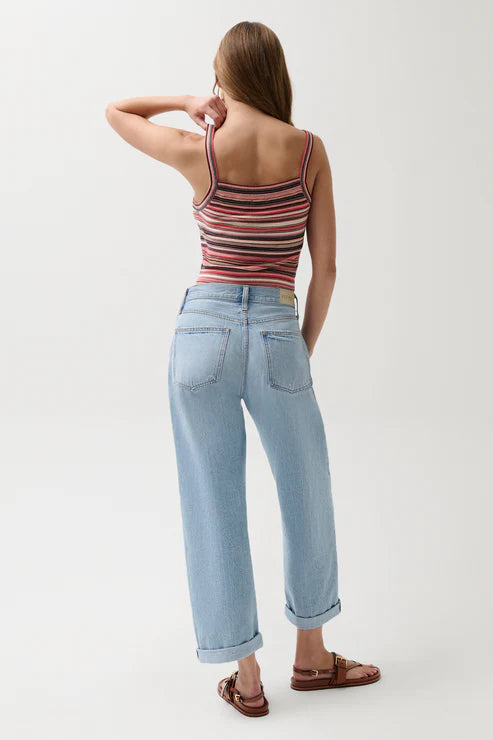 Pistola - Donny Rolled Hem Boyfriend Jeans - Old Blues