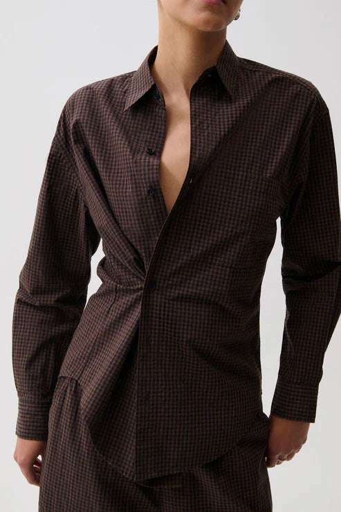 Pistola - Mila Button Down Wrap Top - Hot Toddy