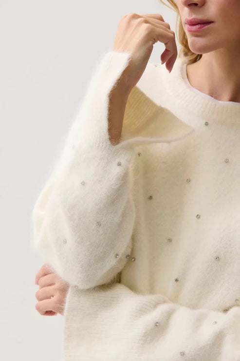 Pistola - Luna Embellished Sweater - Winter White