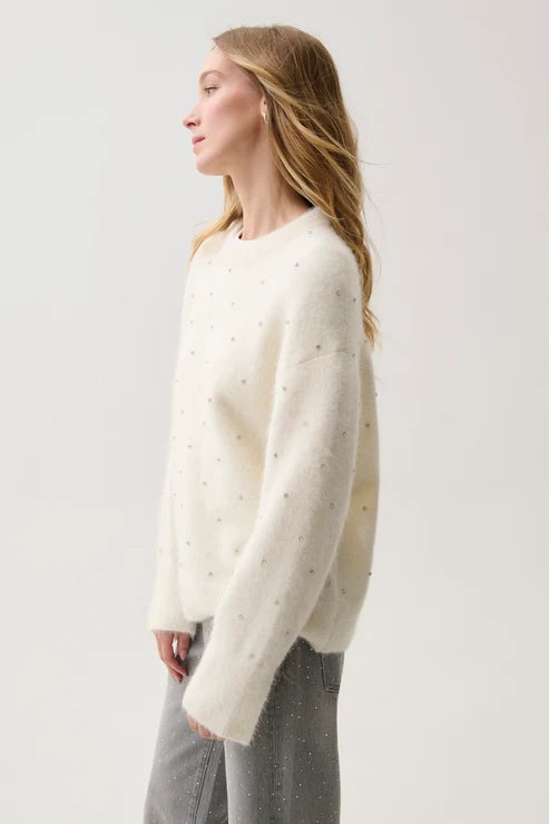 Pistola - Luna Embellished Sweater - Winter White