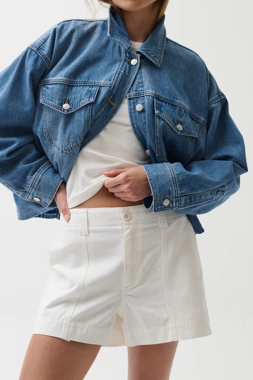 Pistola - Mason Relaxed Utility Short - White