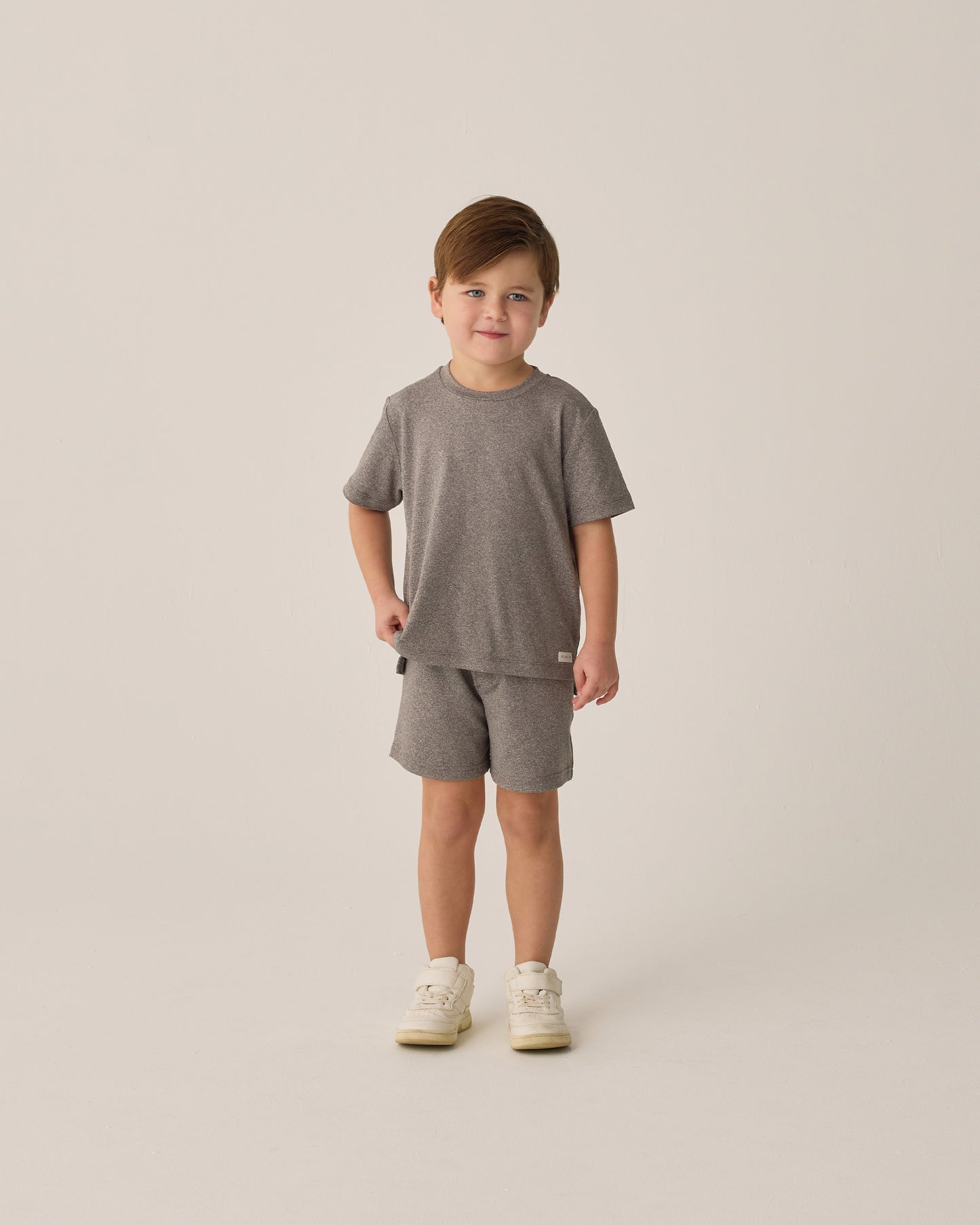 Rylee + Cru - Cove Essential Tee - Heathered Grey