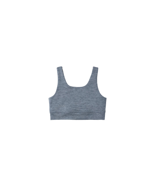 Rylee + Cru - Swift Sports Bra - Heathered Marine