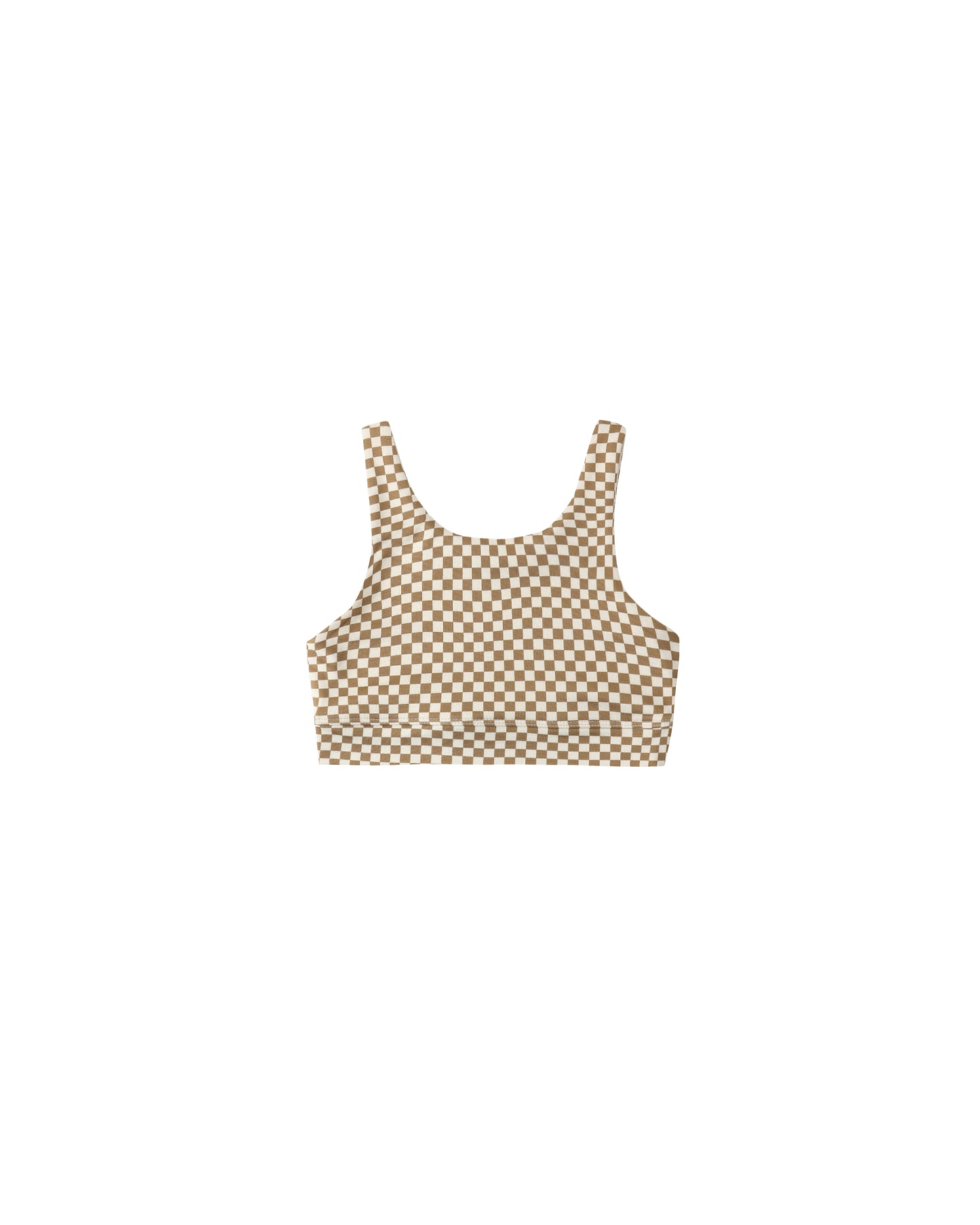 Rylee + Cru - Swift Sports Bra - Ocre Check