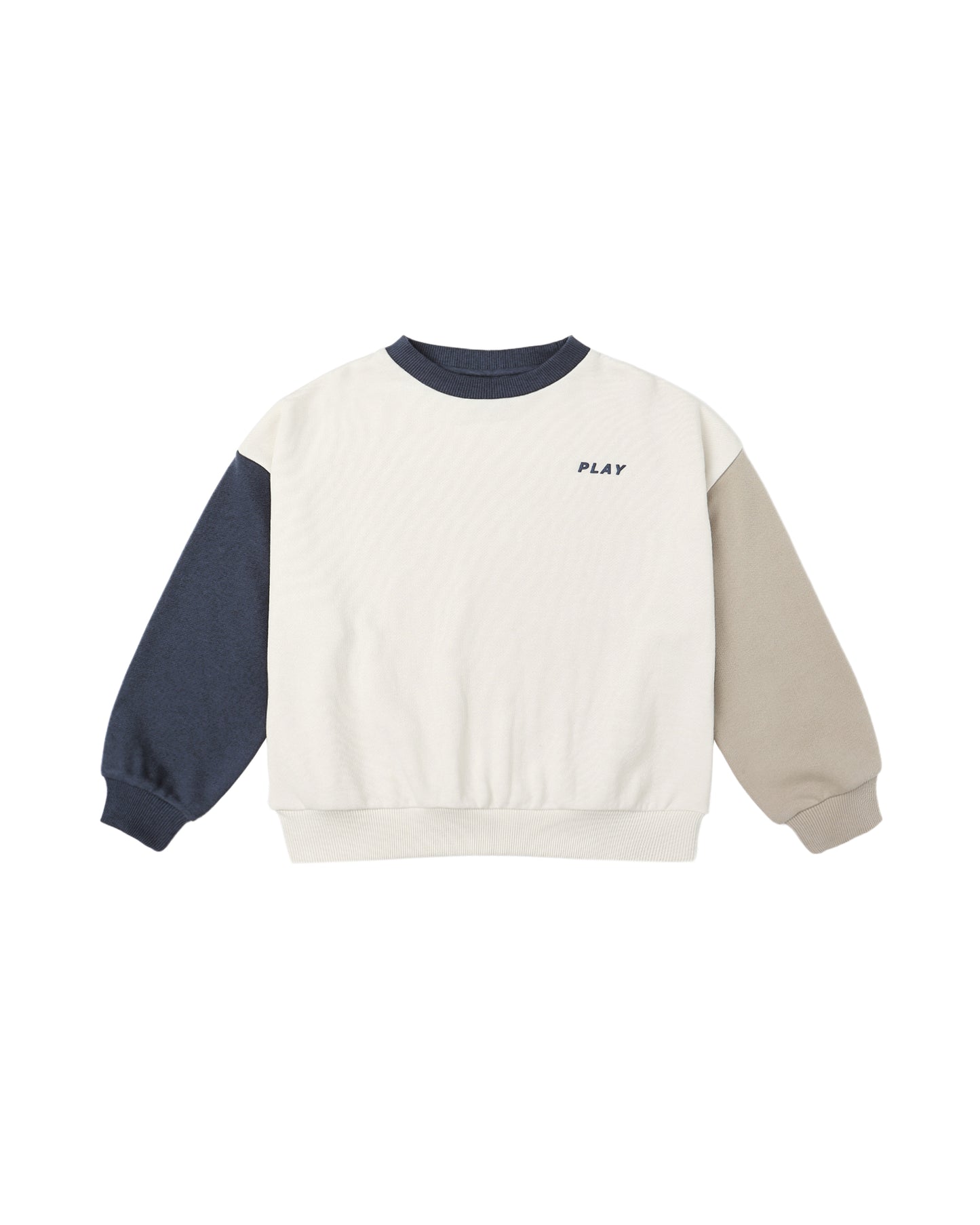 Rylee + Cru - Relaxed Sweatshirt - Navy Color Block