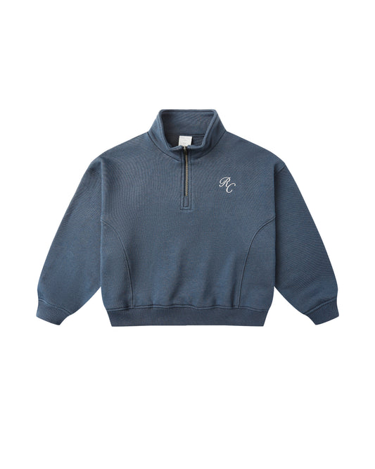Rylee + Cru - Half Zip Sweatshirt - Navy