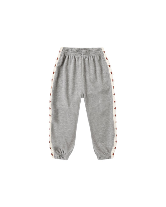 Rylee + Cru - Paneled Sweatpant - Heathered Dusty Blue