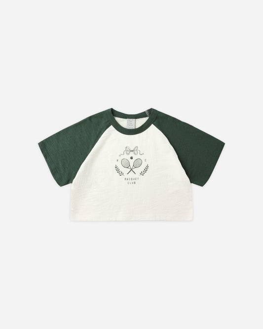 Rylee + Cru - Raglan Crop Tee - Racquet Club