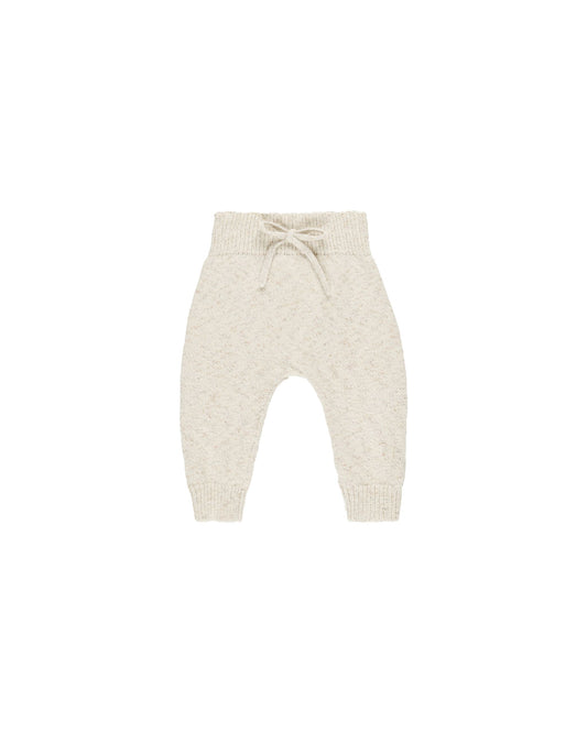 Quincy Mae - Knit Pant - Speckled Natural