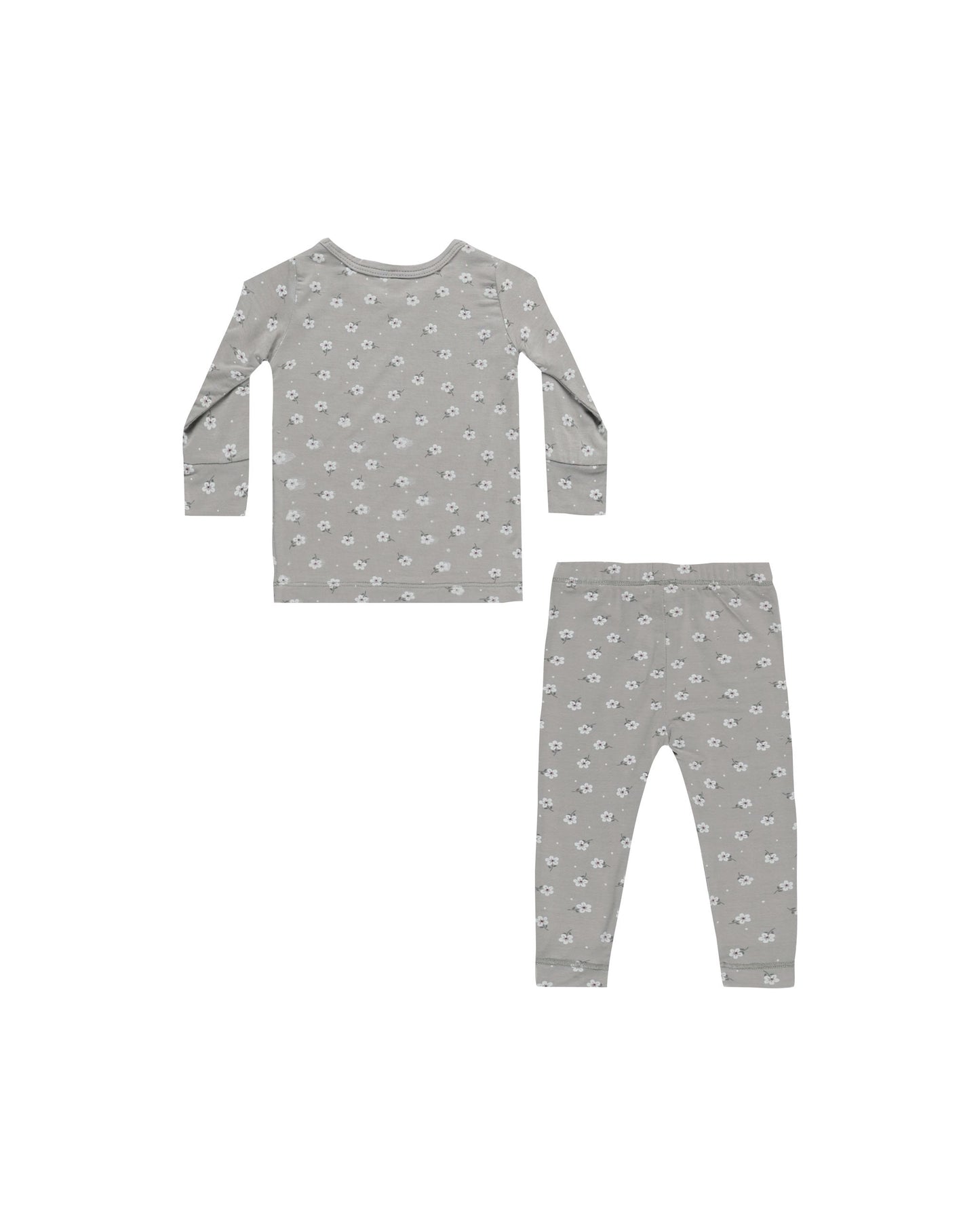 Quincy Mae - Bamboo Pajama Set - Blue Ditsy