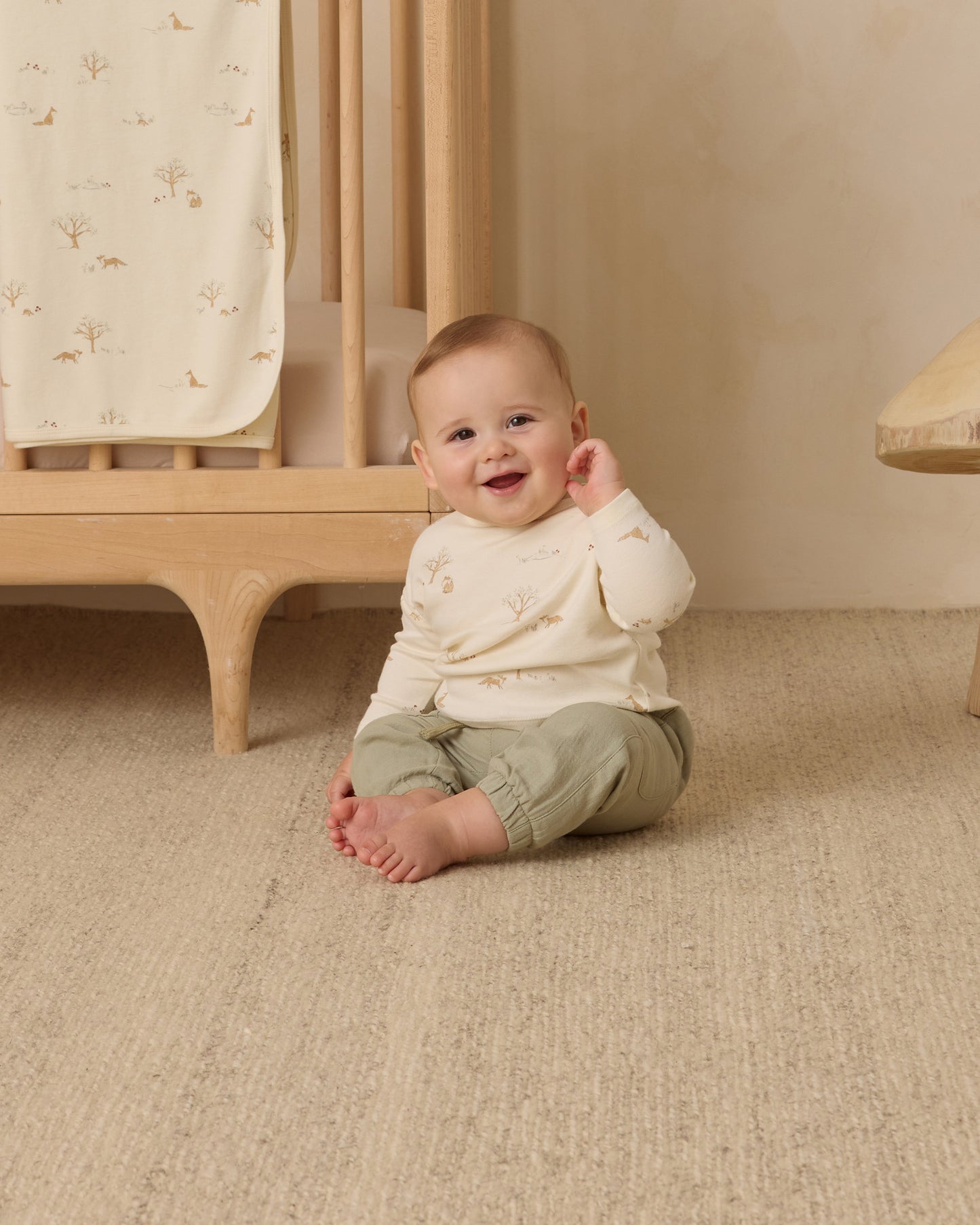 Quincy Mae - Long Sleeve Tee- Fox Land