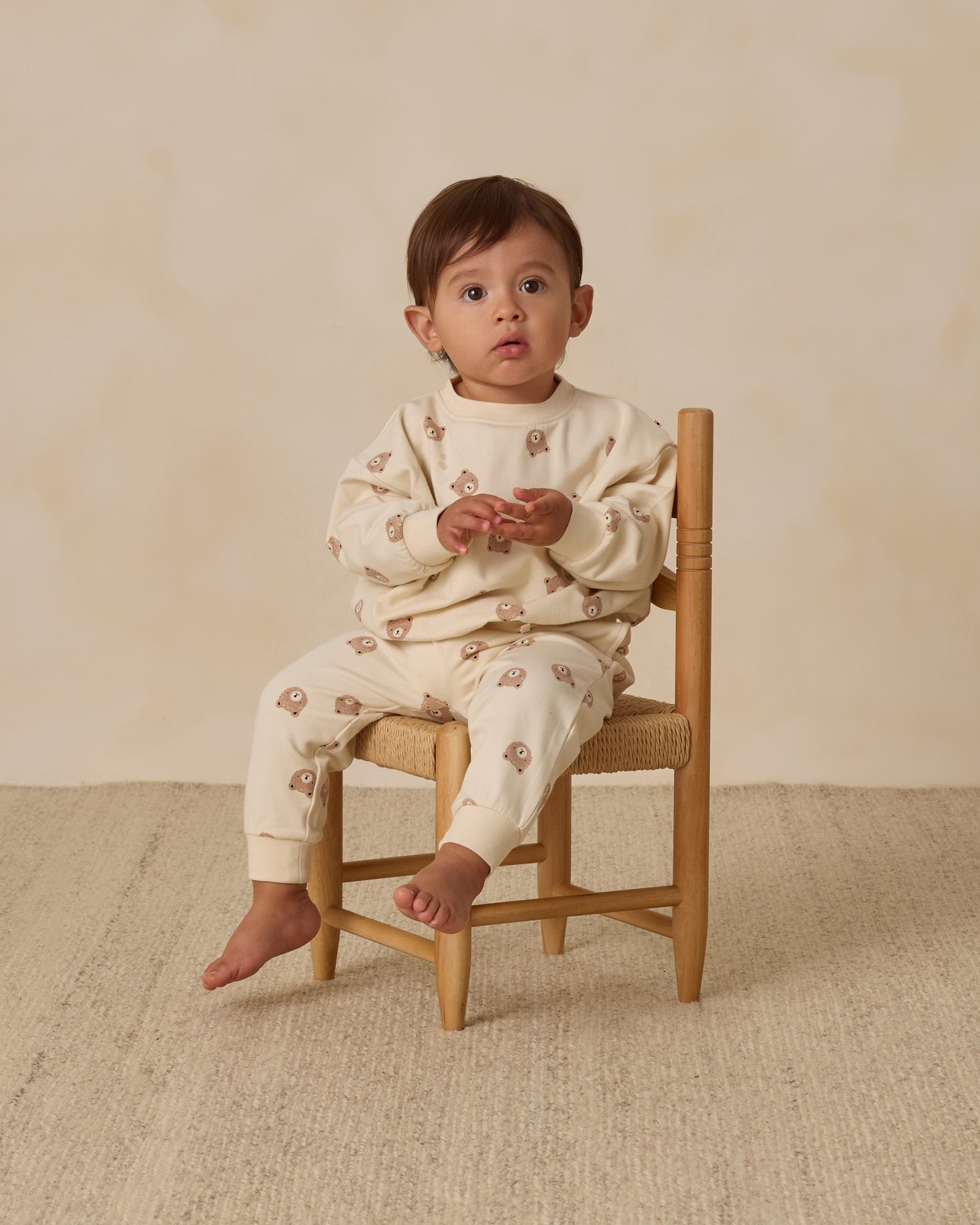 Quincy Mae - Relaxed Sweatpant - Brown Bear