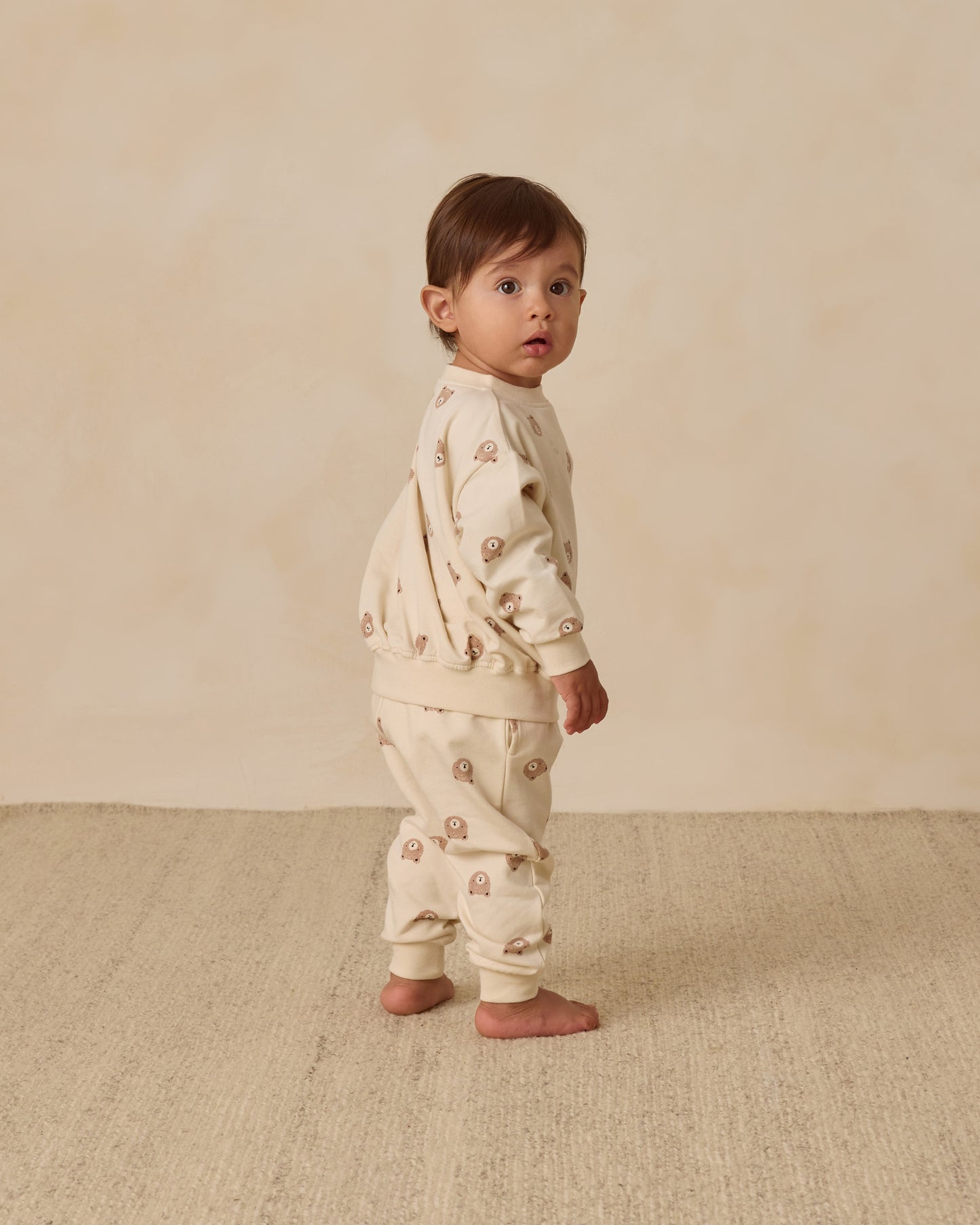 Quincy Mae - Relaxed Sweatpant - Brown Bear