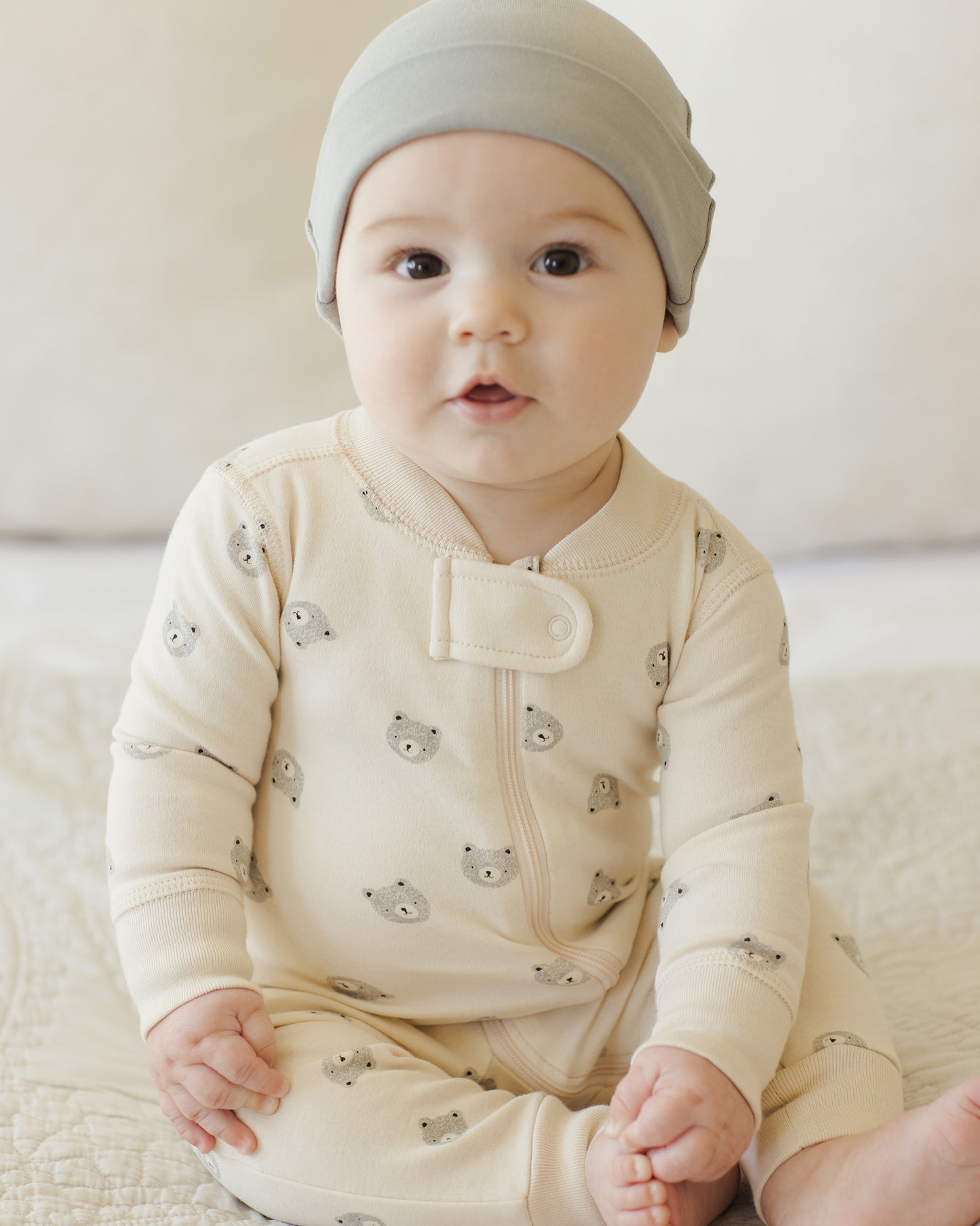 Quincy Mae - Zip Long Sleeve Sleeper - Bears