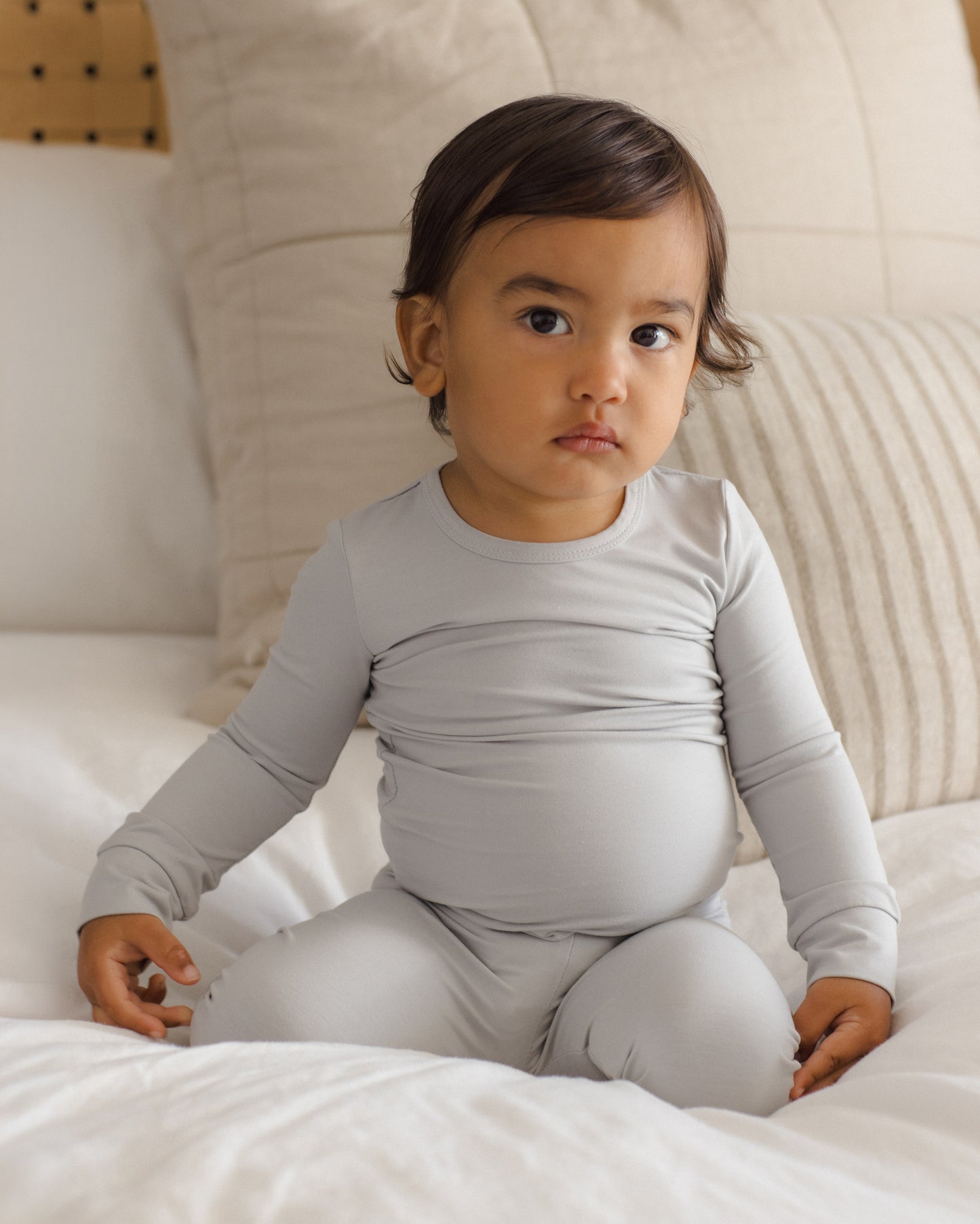 Quincy Mae - Bamboo Pajama Set - Cloud