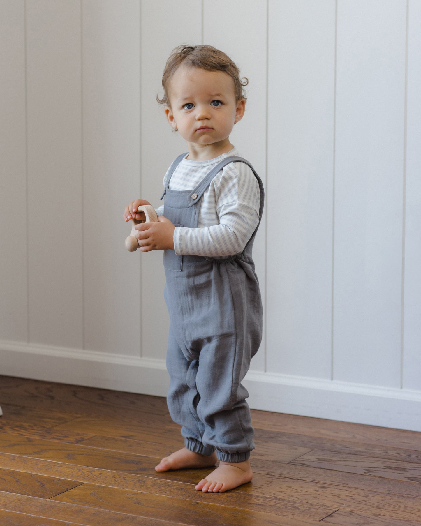 Quincy Mae - Baby Overall - Slate