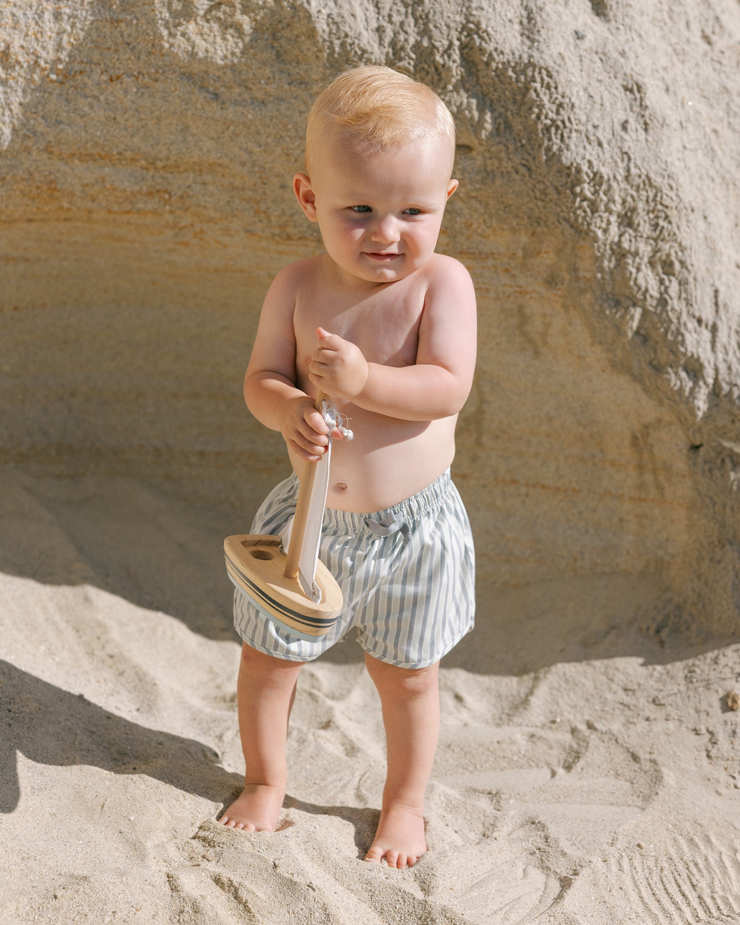 Quincy Mae - Boy Swim Shorts - Summer Stripe