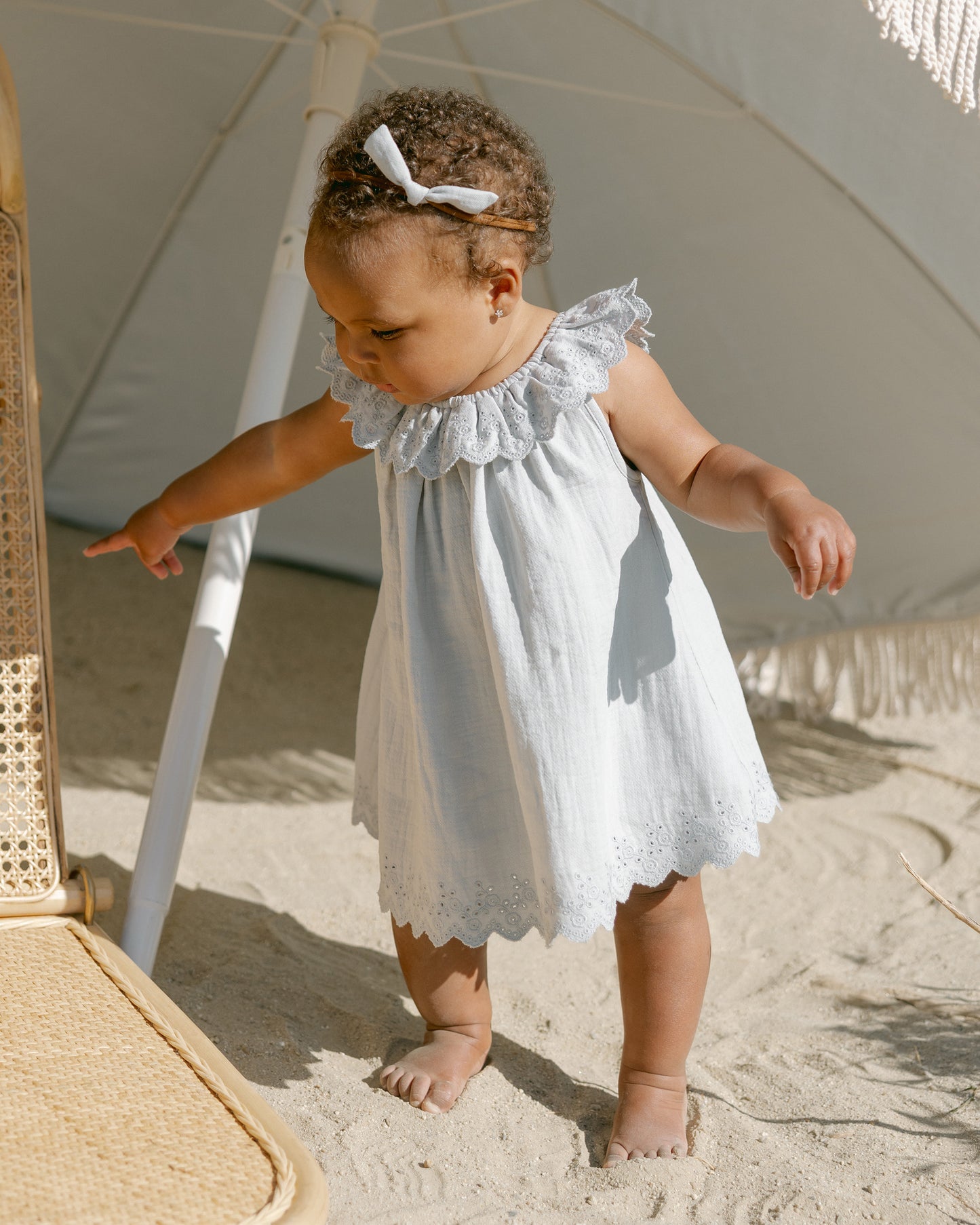 Quincy Mae - Isla Dress - Sky