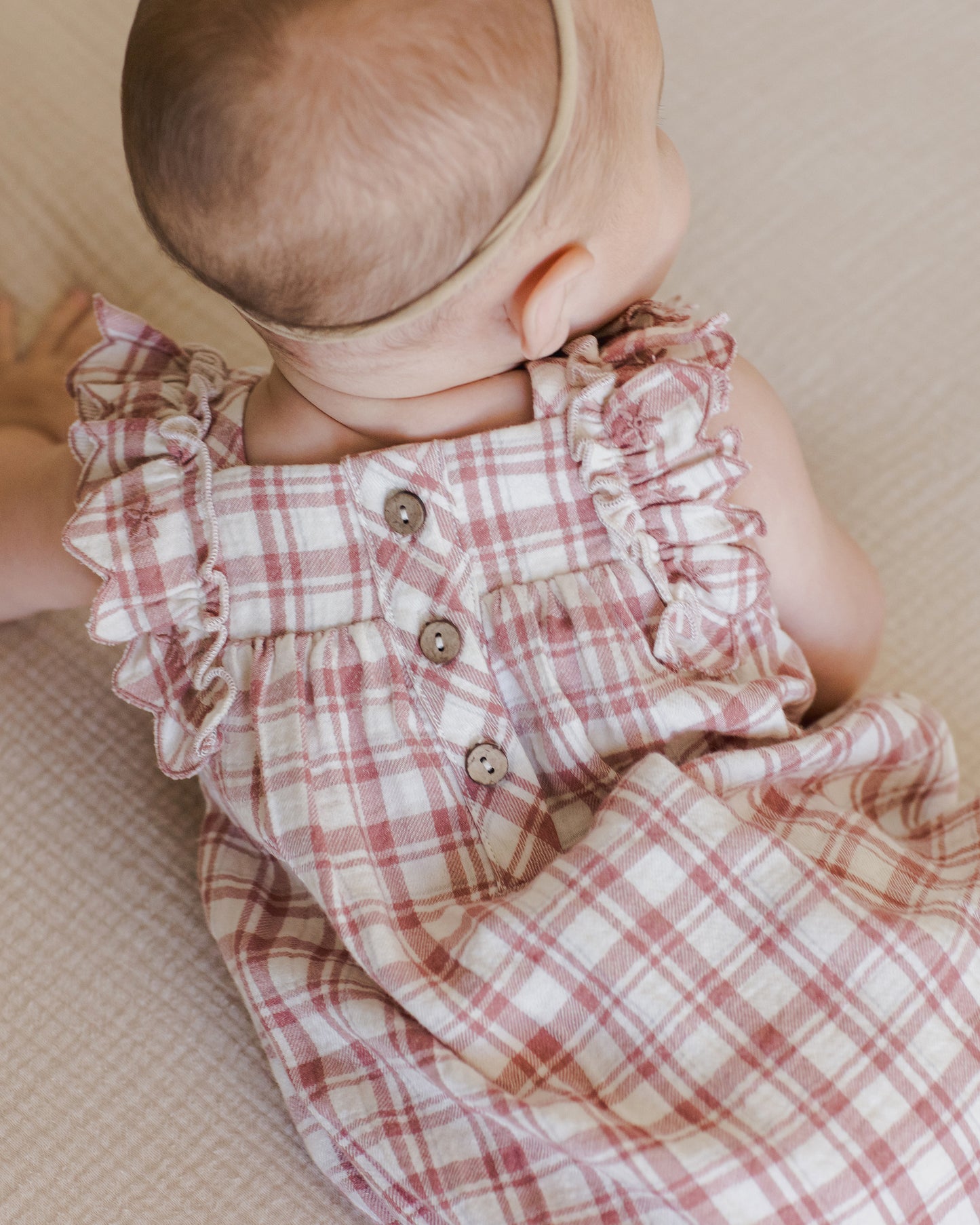 Quincy Mae - Maya Romper - Pink Plaid