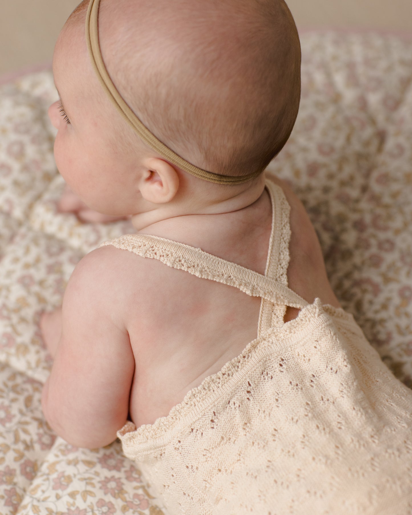 Quincy Mae - Annie Knit Romper - Ecru