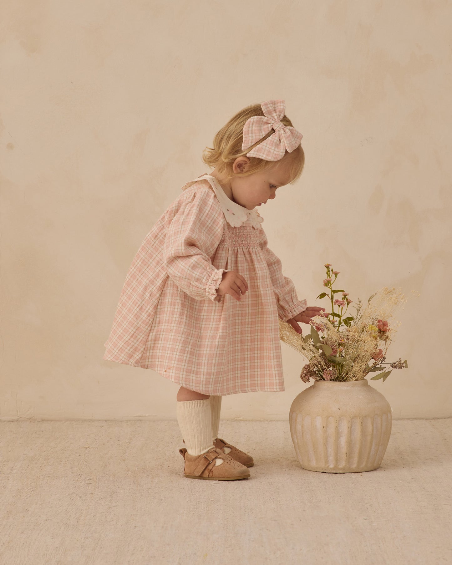 Quincy Mae - Callie Dress - Pink Plaid