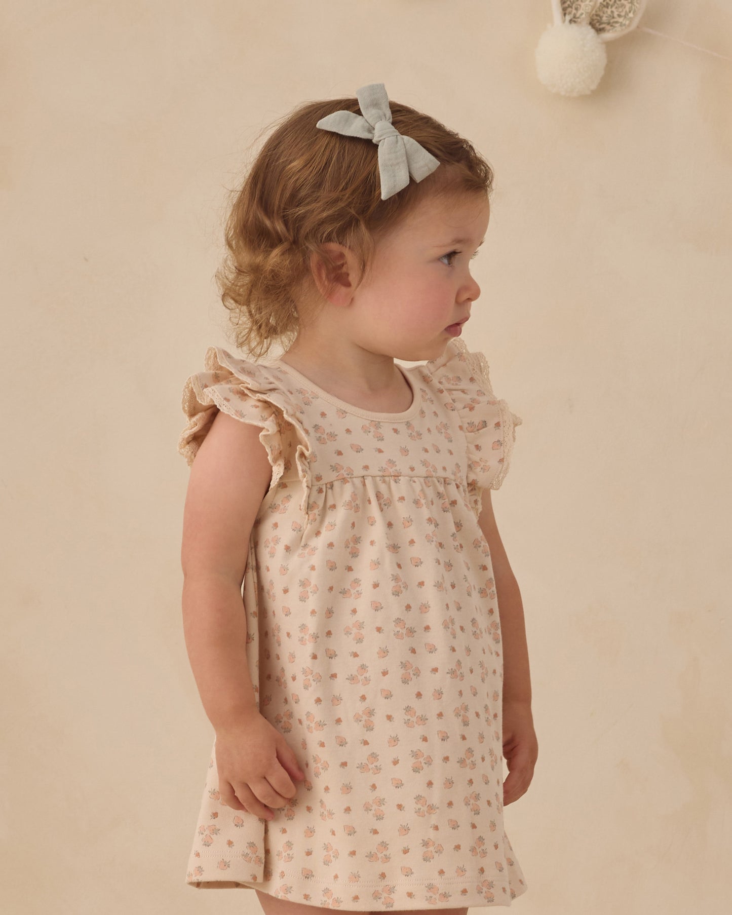 Quincy Mae - Flutter Dress - Strawberries