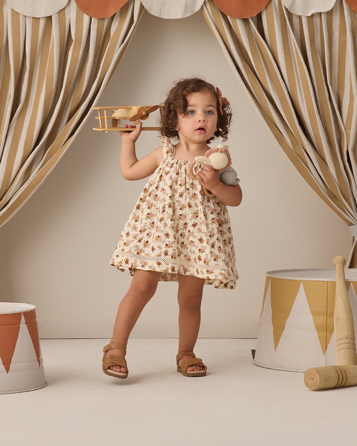 Quincy  Mae - Ruffle Tank Dress - Bloom