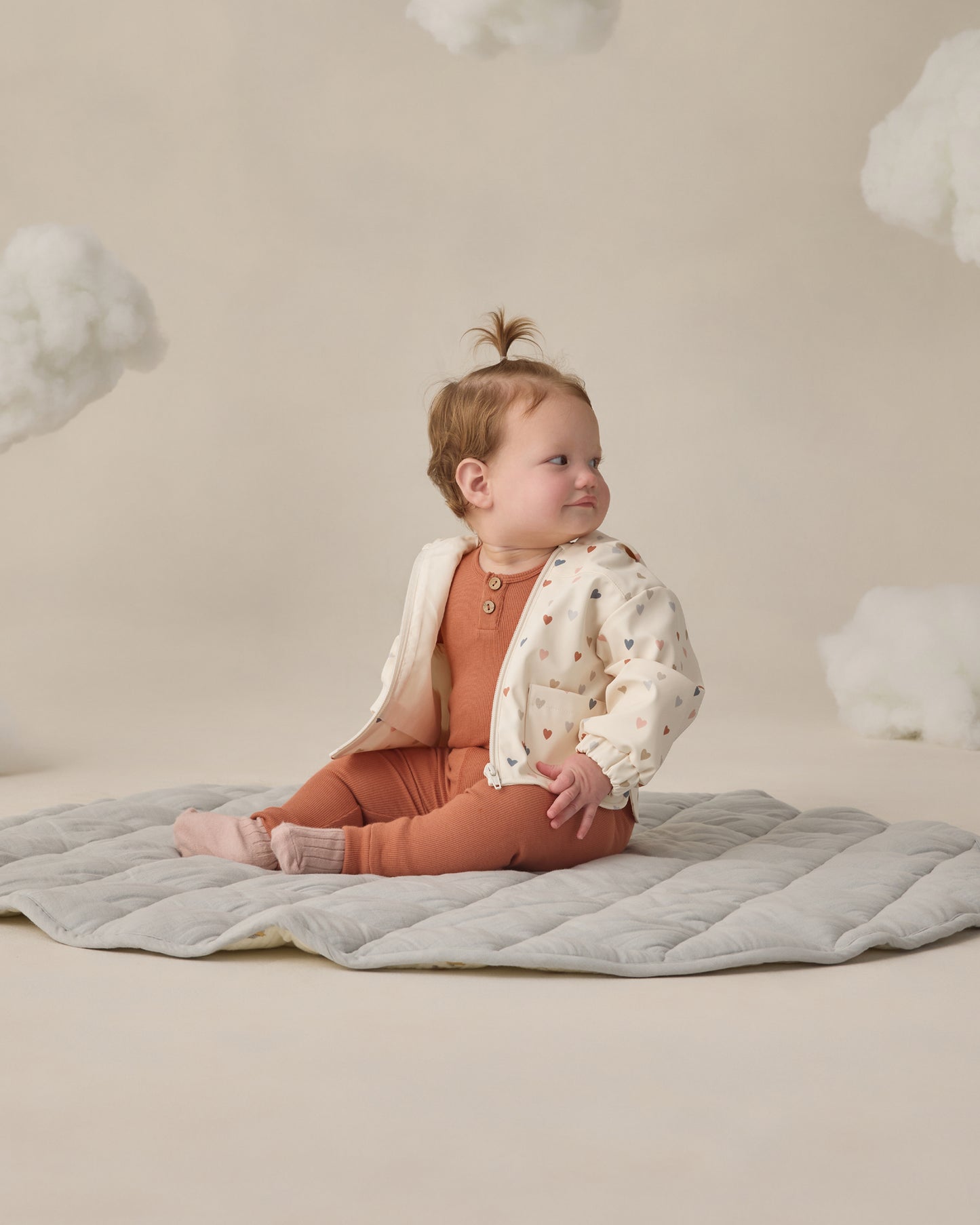 Quincy Mae - Raincoat - Confetti Heart Small