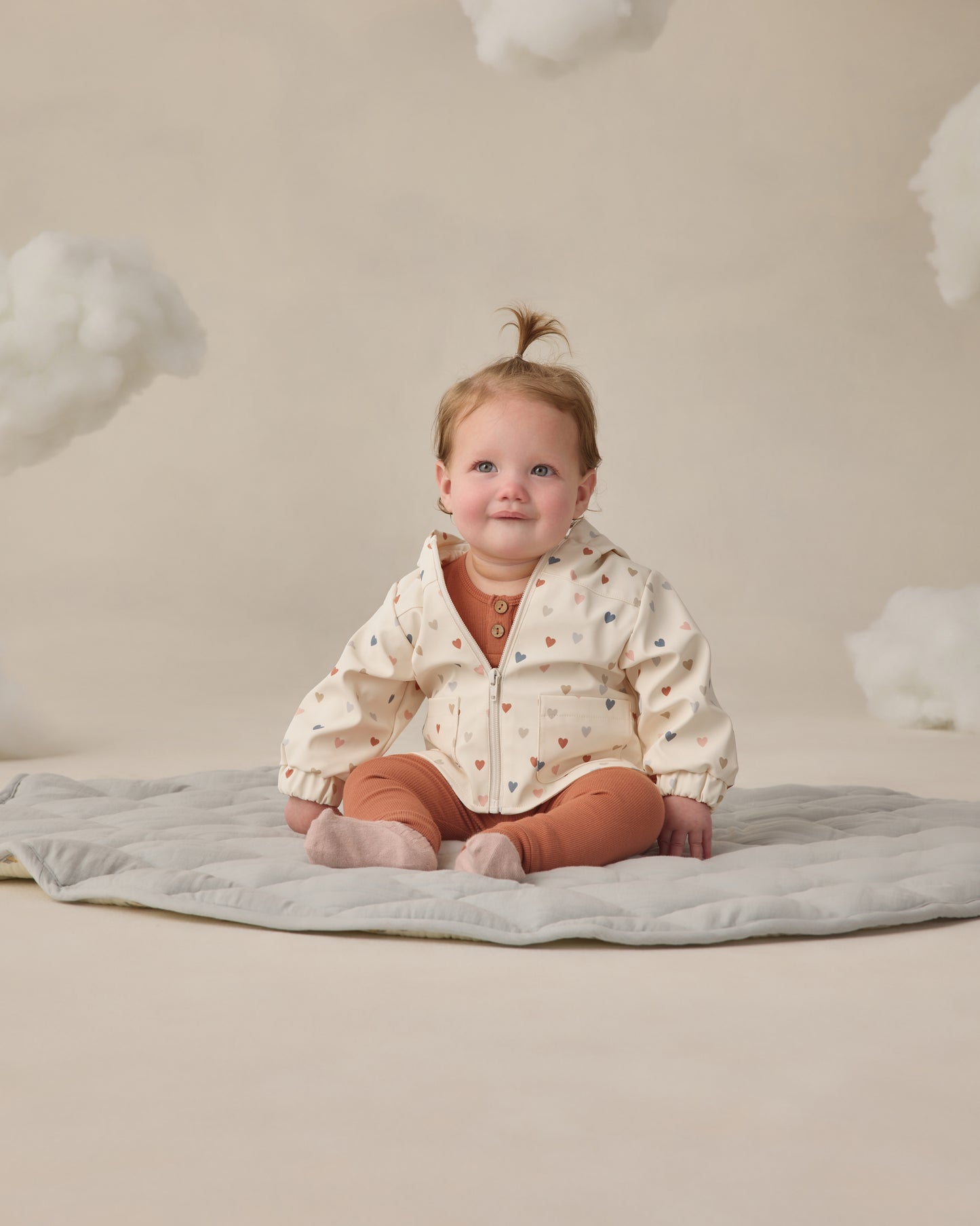 Quincy Mae - Raincoat - Confetti Heart Small