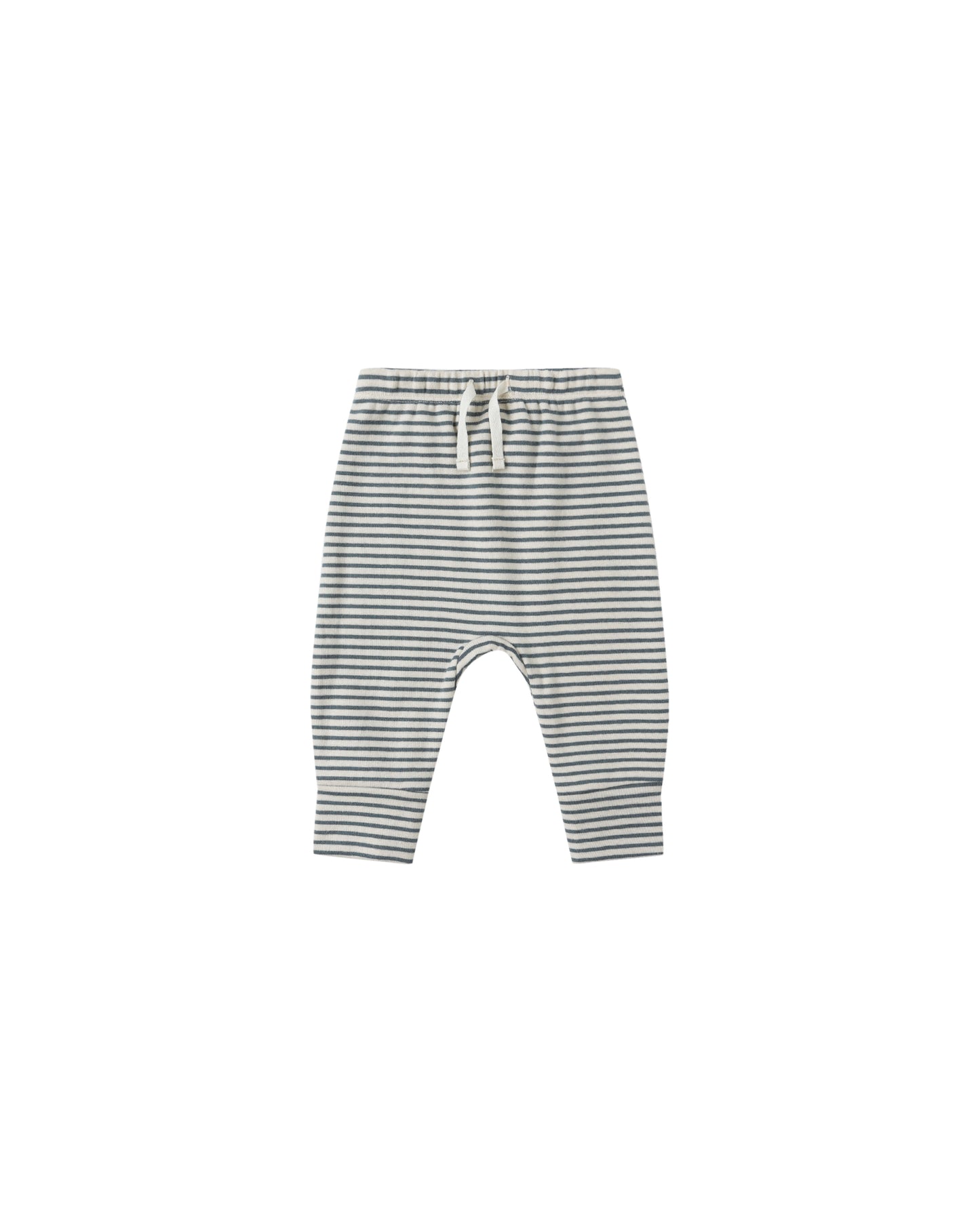 Quincy  Mae - Drawstring Pant - Ocean Micro Stripe