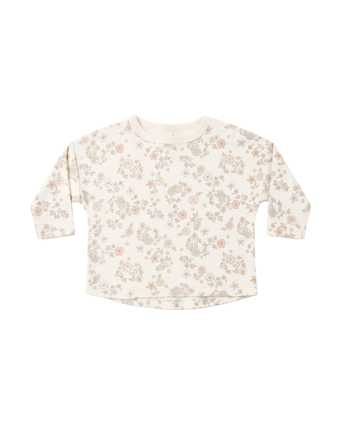 Quincy Mae - Long Sleeve Tee - Floral Vine