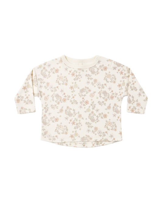 Quincy Mae - Long Sleeve Tee - Floral Vine