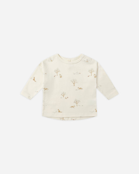 Quincy Mae - Long Sleeve Tee- Fox Land