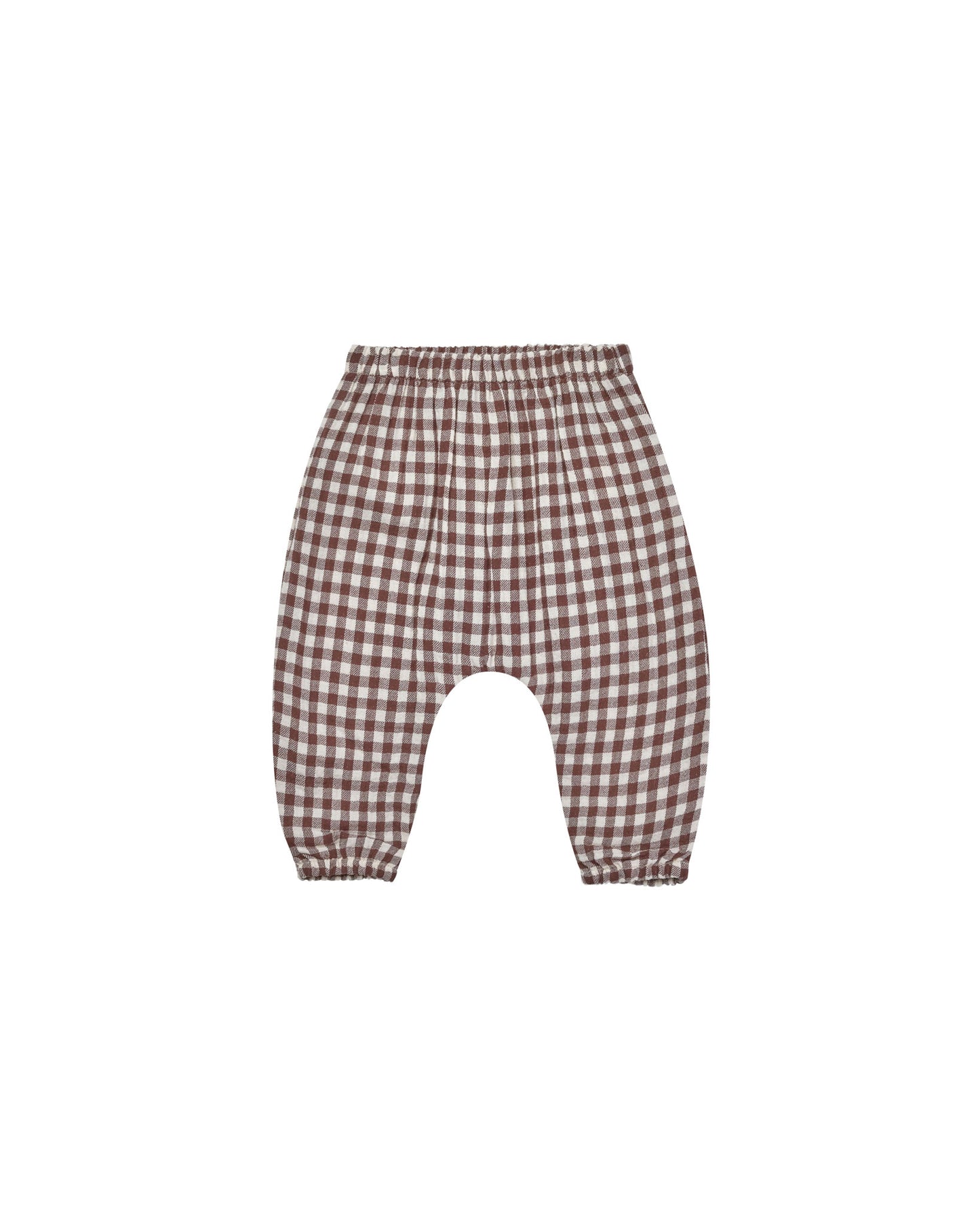 Quincy Mae - Woven Pant - Plum Gingham