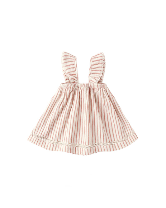 Quincy  Mae - Ruffle Tank Dress - Vintage Stripe