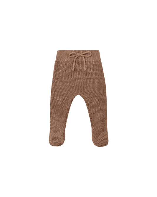 Quincy Mae - Footed Knit Pant - Cocoa