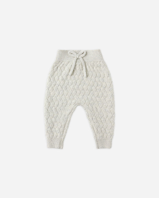Quincy Mae - Knit Pant - Heathered Blue