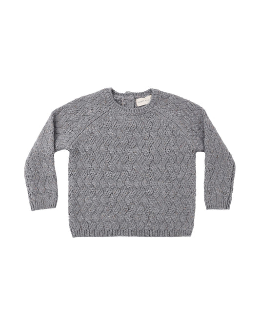 Quincy Mae - Knit Sweater - Heathered Slate