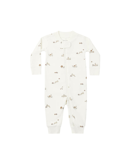 Quincy Mae - Zip Long Sleeve Sleeper - Bunnies