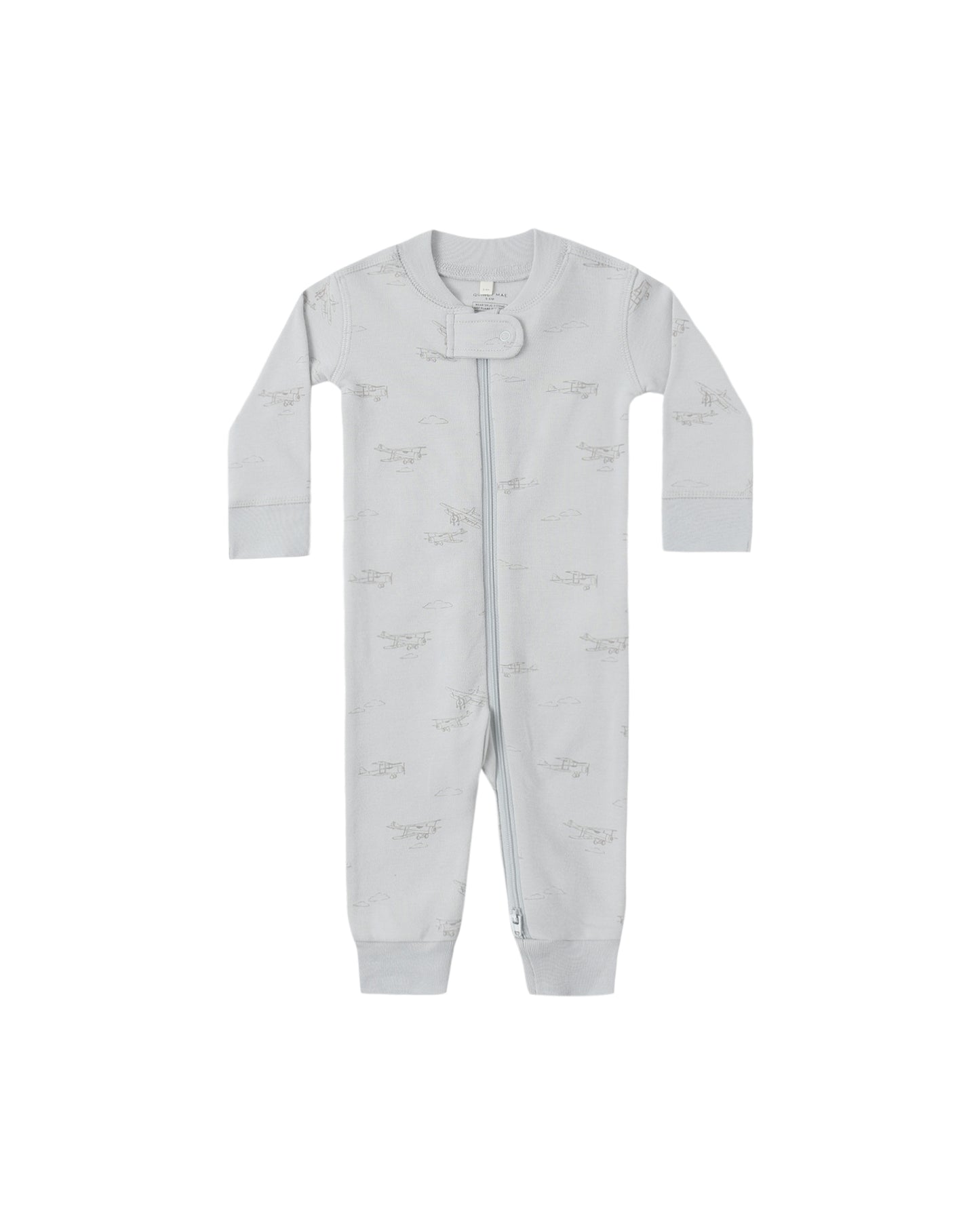 Quincy Mae - Zip Longsleeve Sleeper - Airplane