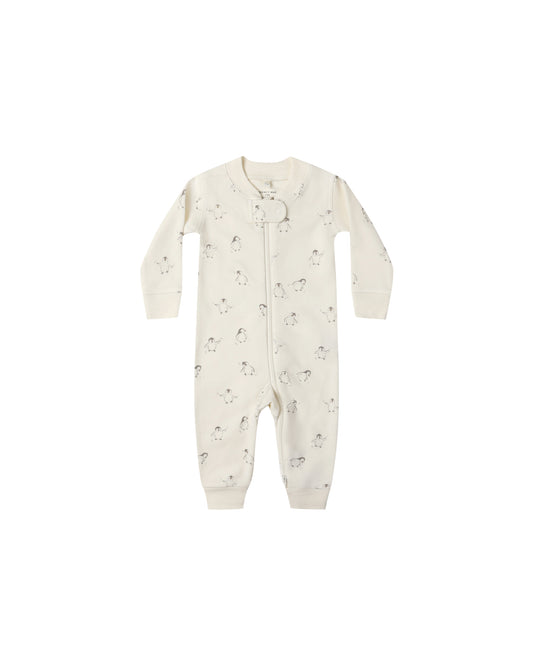 Quincy Mae - Zip Long Sleeve Sleeper - Penguins