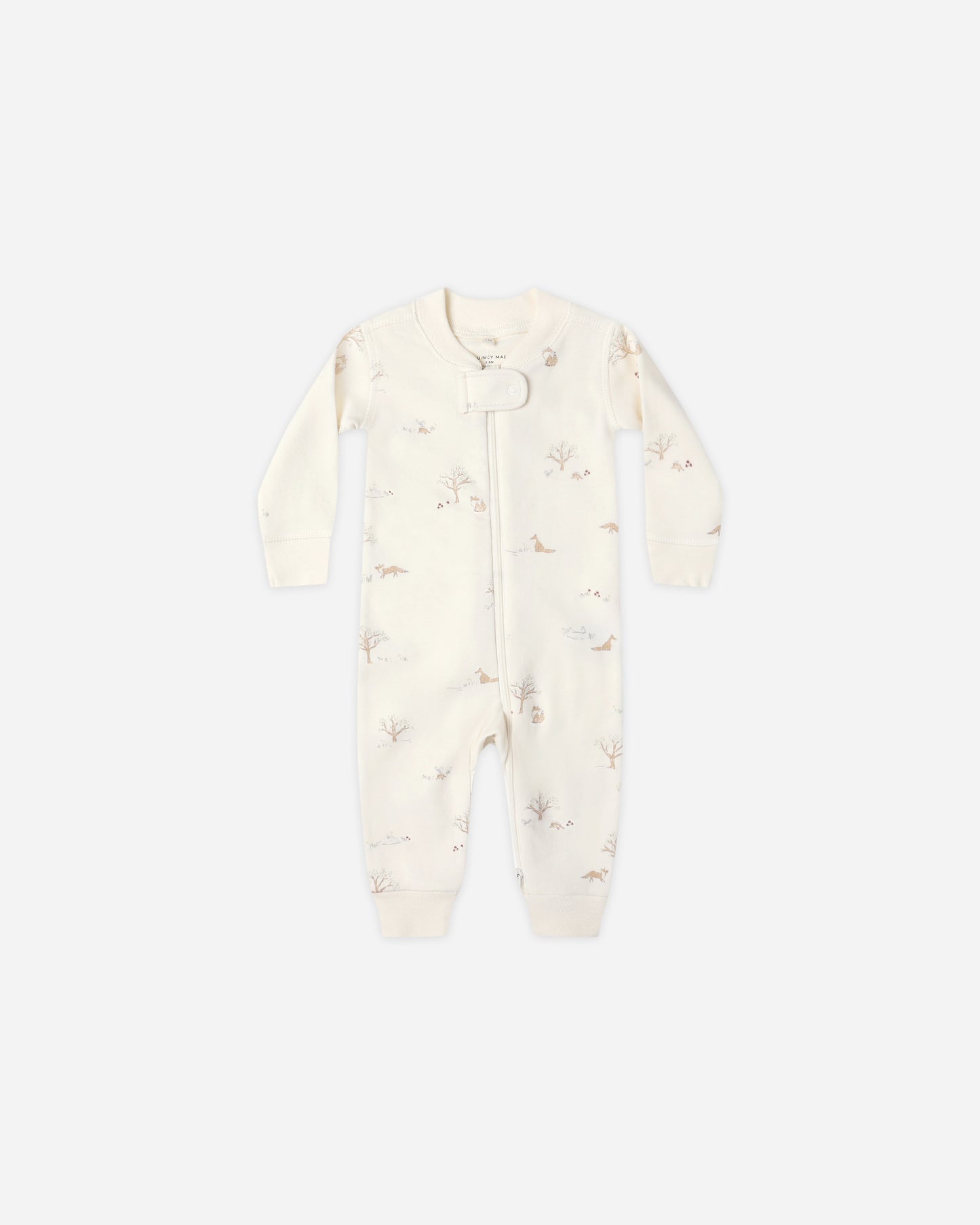 Quincy Mae - Zip Long Sleeve Sleeper - Fox Land