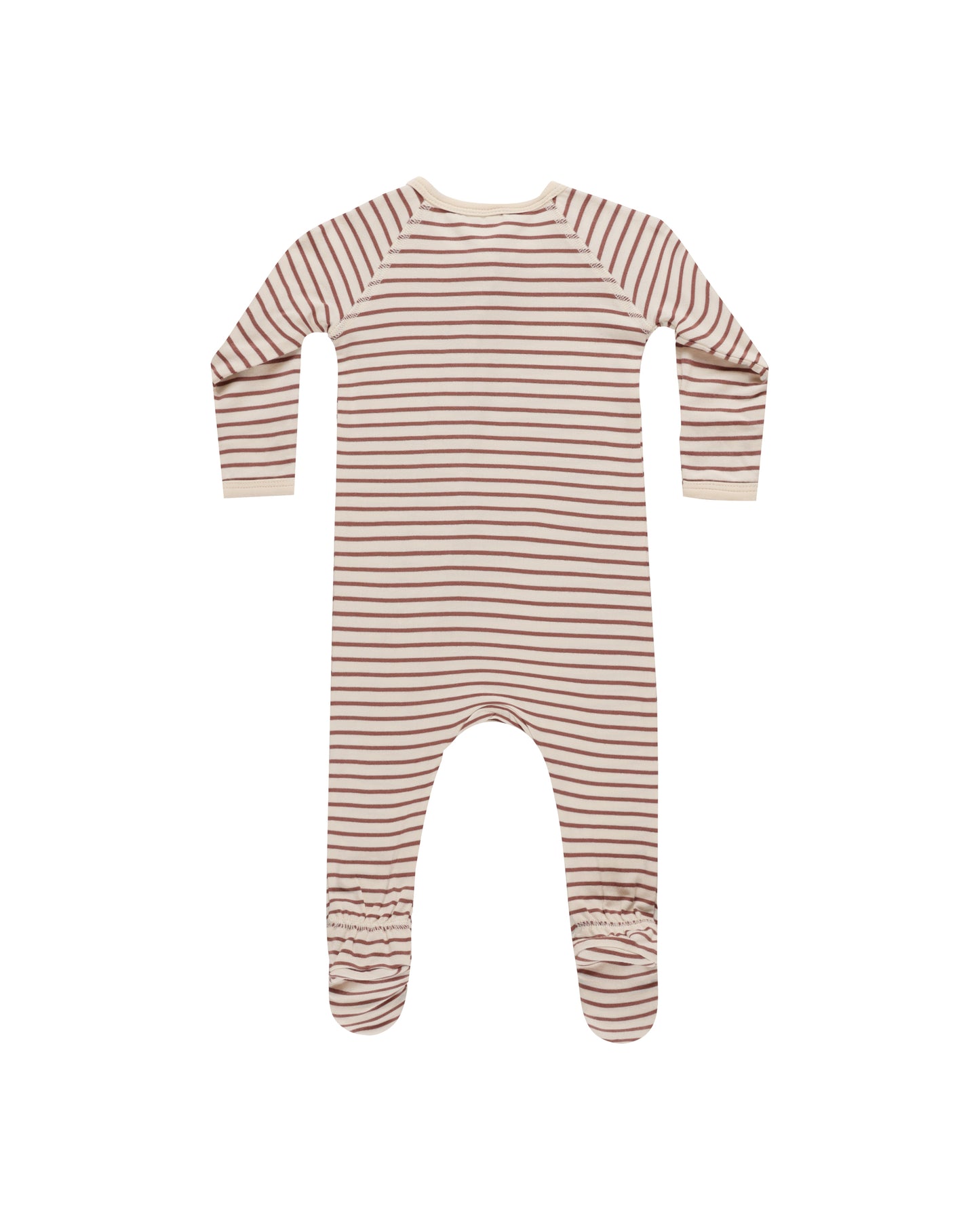 Quincy Mae - Bamboo Zip Footie - Candy Stripe