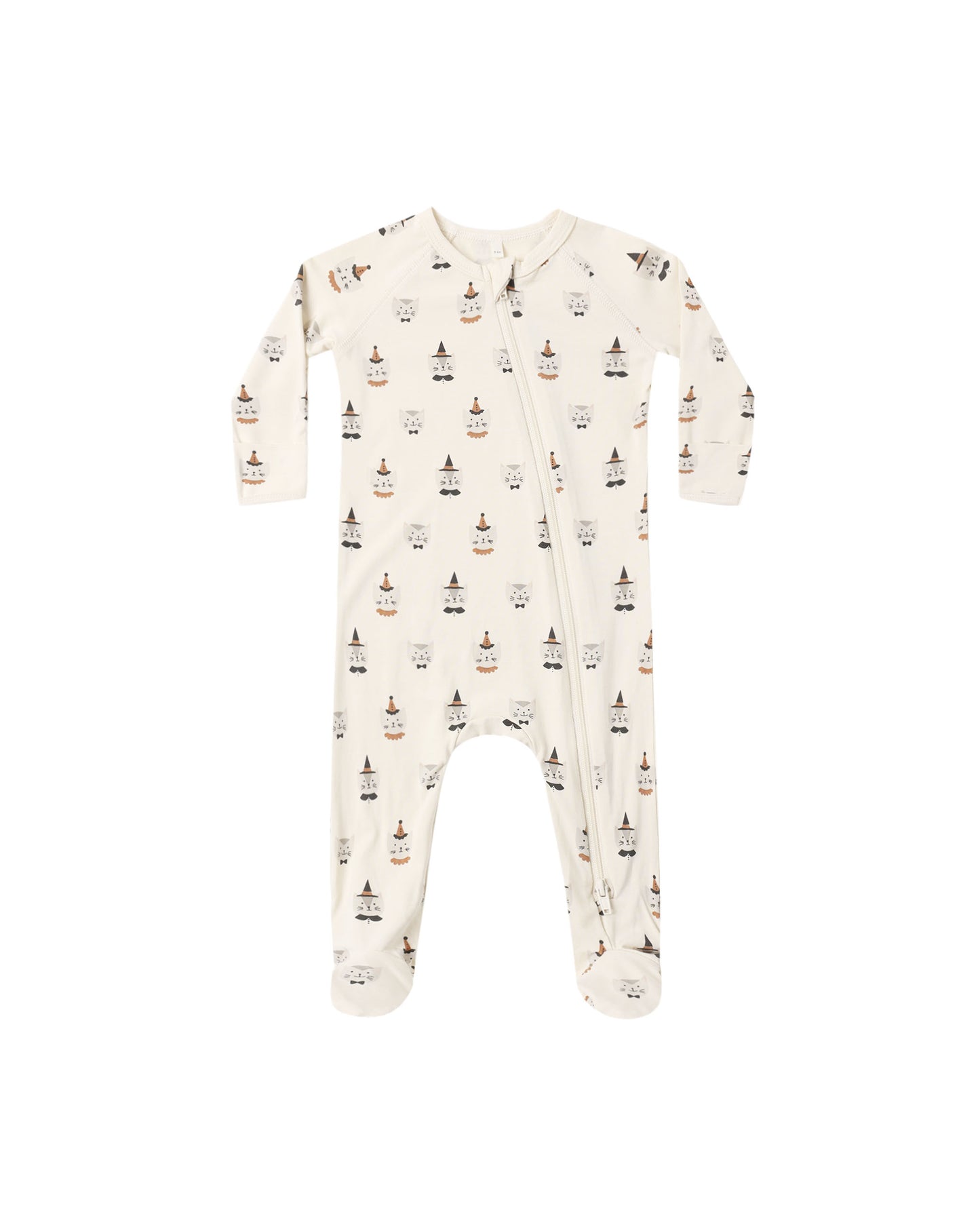 Quincy Mae - Bamboo Zip Footie - Costume Kittens