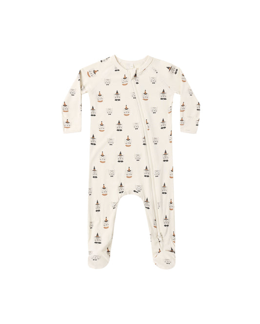 Quincy Mae - Bamboo Zip Footie - Costume Kittens